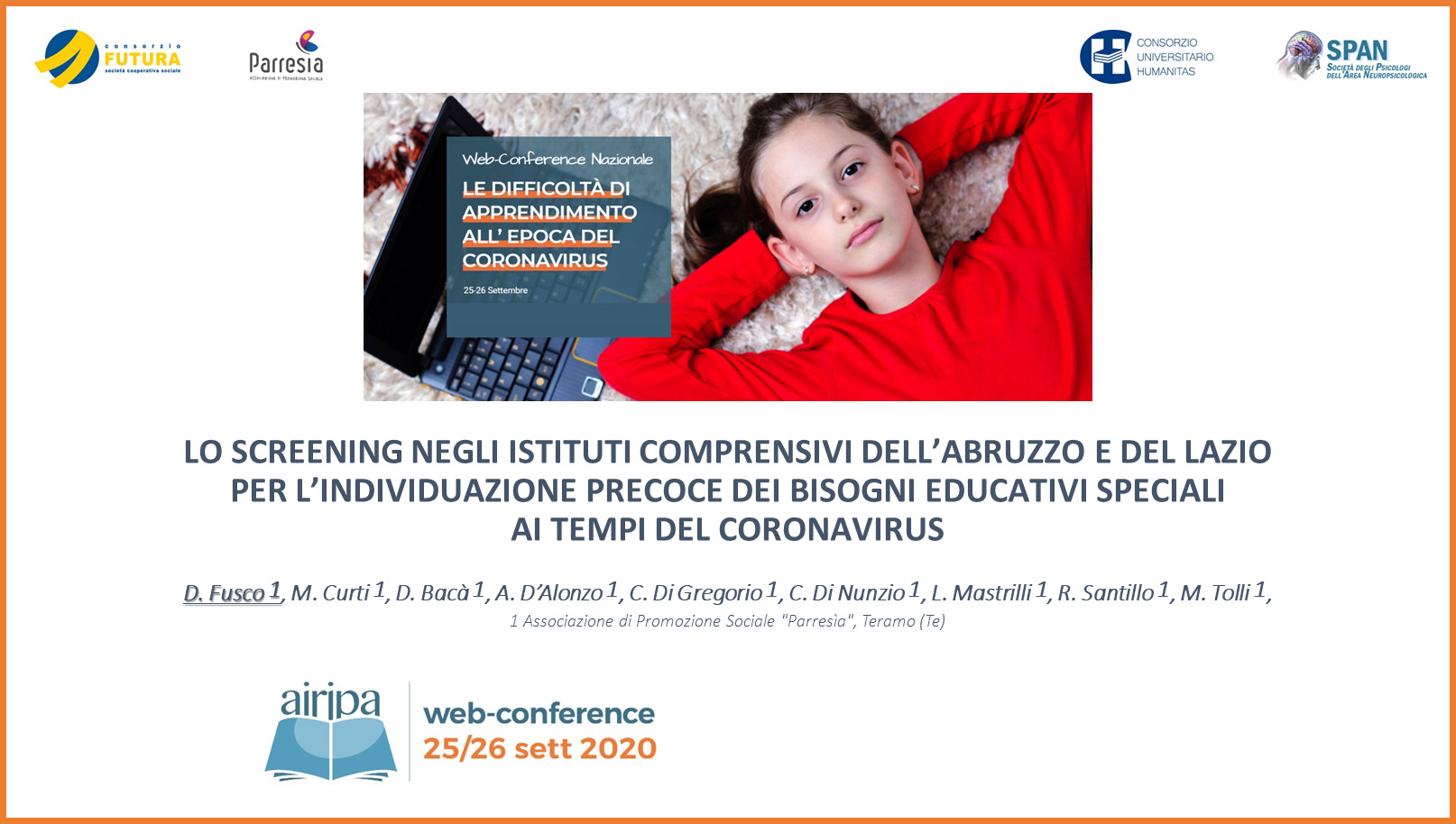 AIRIPA 2020 Parresia Dott. Danilo Fusco Abstract